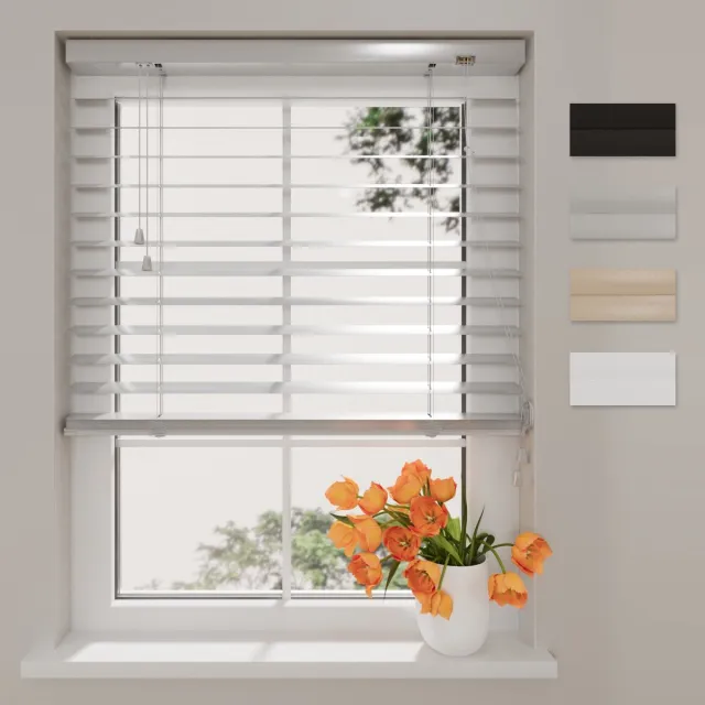 DTCH Aluminium Jaloezie Easy - 25 mm - Silver - 50 x 175 Grijs