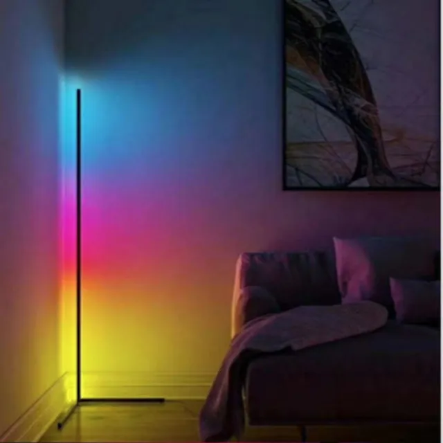 Xsarius Design Led vloerlamp -hoeklamp | Led sfeerlicht | RGB smartlamp zwart