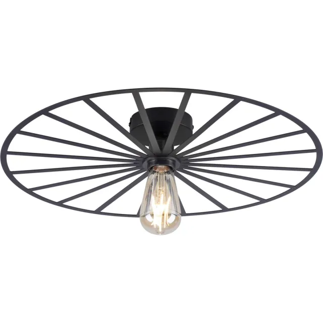 Paul Neuhaus Plafondlamp Isabella Ø 50 cm zwart