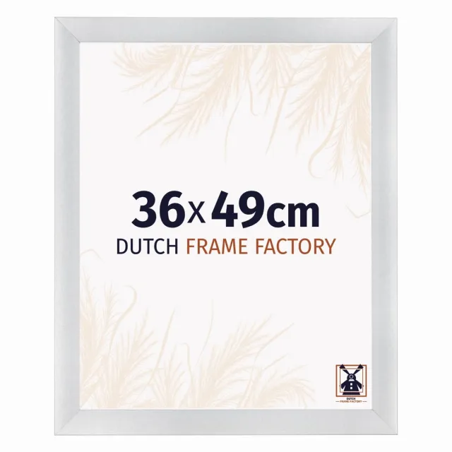 Dutch Frame Factory Fotolijst 36x49 cm - MDF - Zilver Mat - Praag