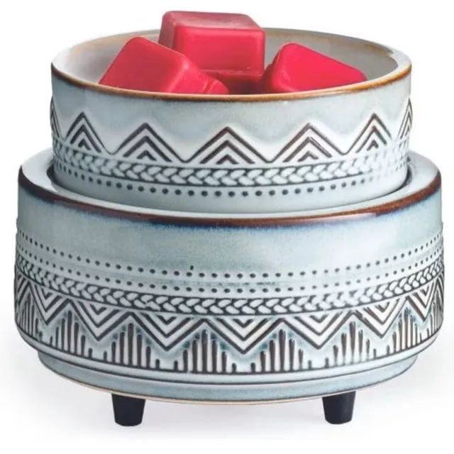 Candle Warmers SANTA FE 2 in1 Classic Duftlampe grau/weiß elektrisch