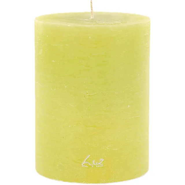 LUZ Rasteli Luz Your Kaars Cilinder Groen lime Groen D 10 cm H 13 cm
