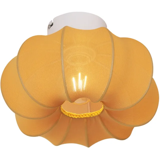 QAZQA plu ayesha - Japandi Plafondlamp - 1 lichts - Ø 27 cm - Goud - Woonkamer | Slaapkamer | Keuken