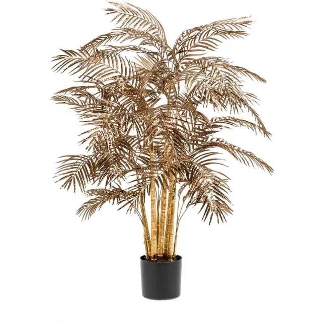 Emerald Kunstplant Areca Palm Metallic Brons 200cm - Kunstplant voor binnen