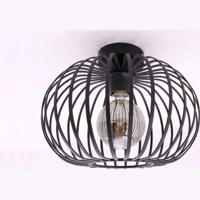 Barco Plafondlamp - zwart metaal - 30cm