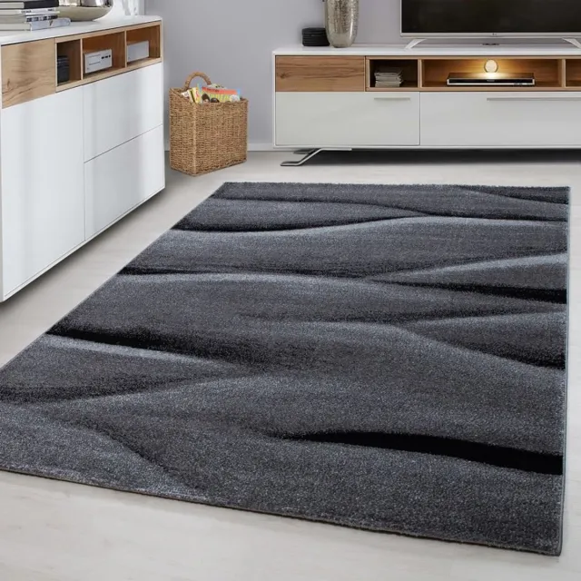 TapisTrend Designer tapijt Zwart Binnenkleed, van jute, voor de woonkamer, duurzaam en slijtvast, bohemian stijl