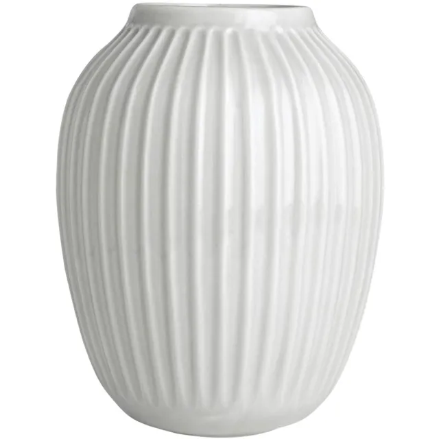 Unyqoos Elegante witte vaas van 25 cm voor een stijlvol interieur