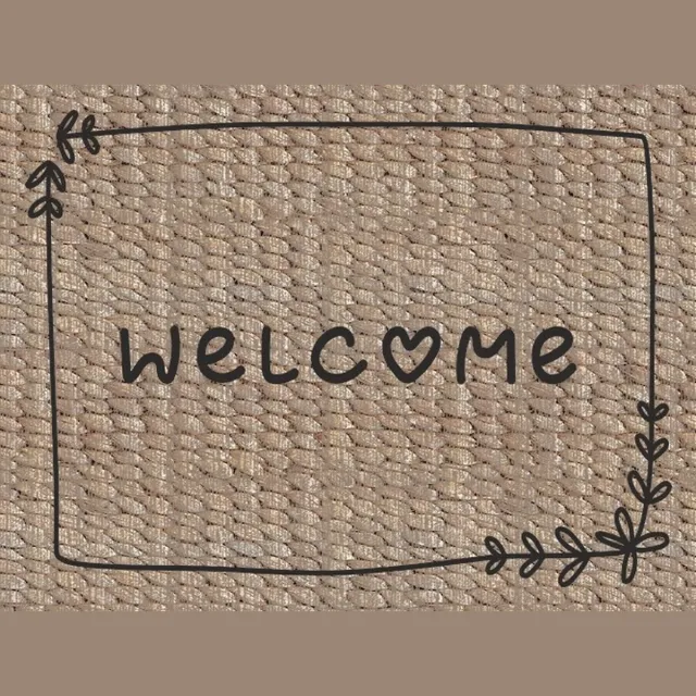 MD-Entree MD Entree - Deurmat - Schoonloopmat - Ambiance - Welcome Natural - 50 x 70 cm Beige