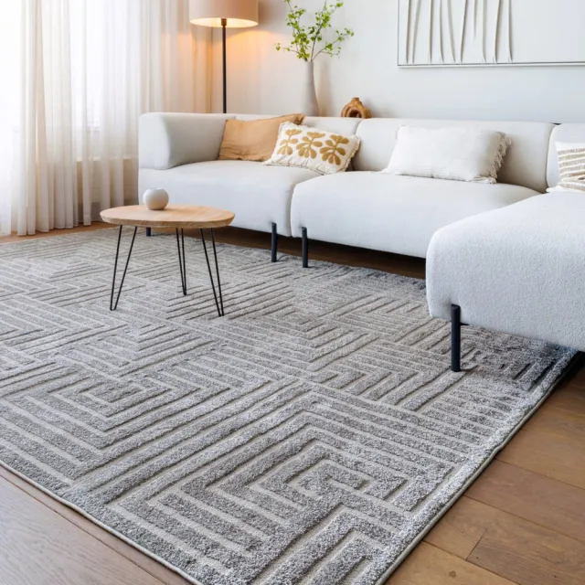 Nordic Weavers Scandinavisch vloerkleed - Contour Gem grijs 100x200