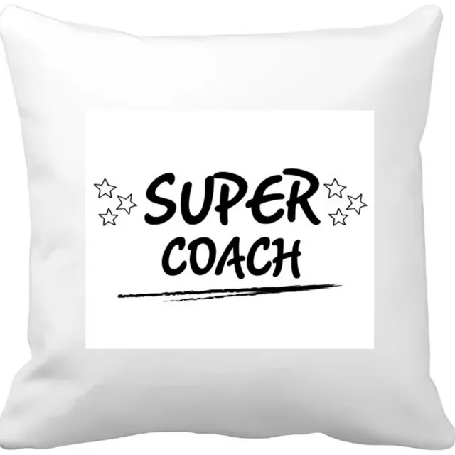 Akyol super coach Kussen hoes - Coach - een coach - sport - verjaardagscadeau - klein cadeautje - kado - gift - 40 bij 40 cm Multicolor