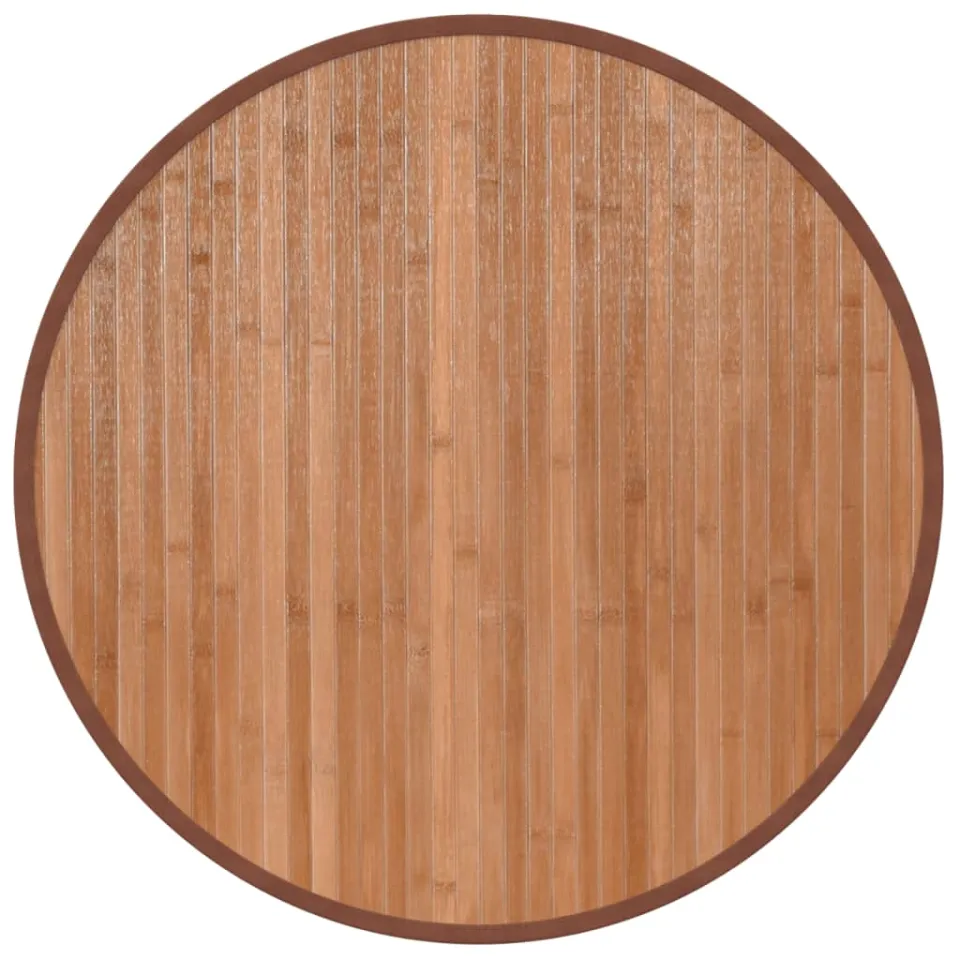 vidaXL Vloerkleed rond 60 cm bamboe naturel, foto 3