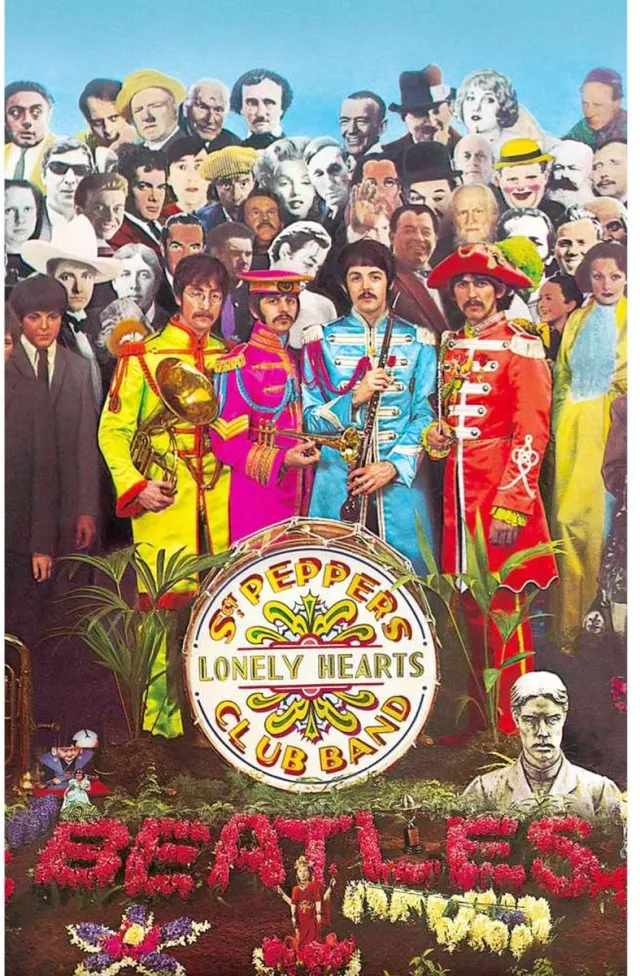 Beatles The Beatles - Sgt Pepper Textiel Poster - Multicolours