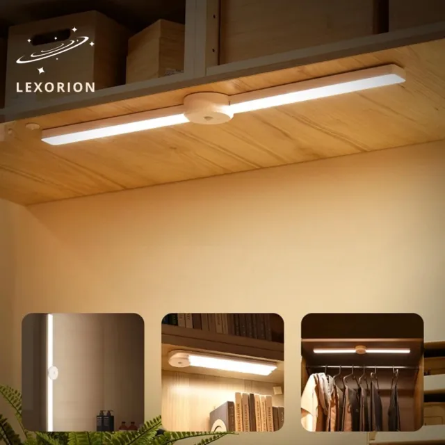 Lexorion FlexGlow - LED Kastverlichting - Dimbare - 72 LED - Oplaadbaar - Bewegingssensor - 180° Opvouwbaar - Koud/Warm Licht - Voor Keuken, Kast, Trap en Spiegel Wit