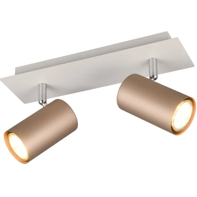 Trio MARLEY - Spot - Mokka - excl. 2x GU10 4,9 W Bruin