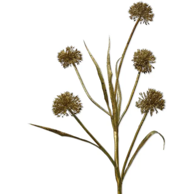 Viv! Home Luxuries Distel - kunstbloem - goud - 102cm