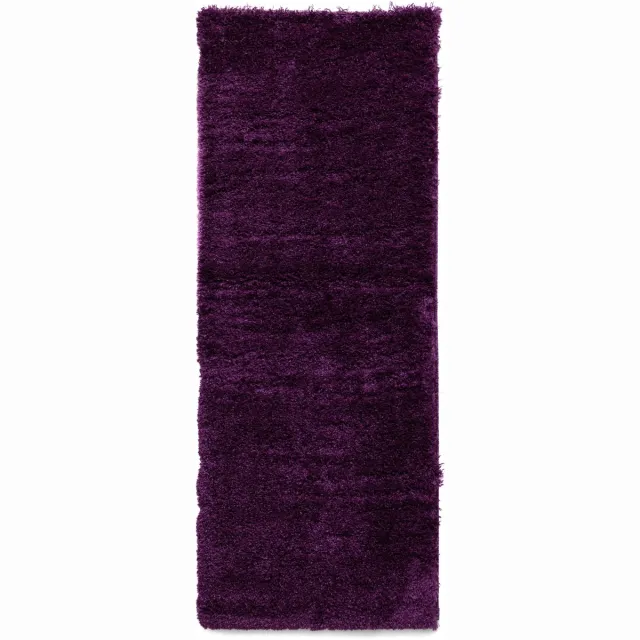Tapeso Hoogpolige loper - Cozy Shaggy paars 80x300