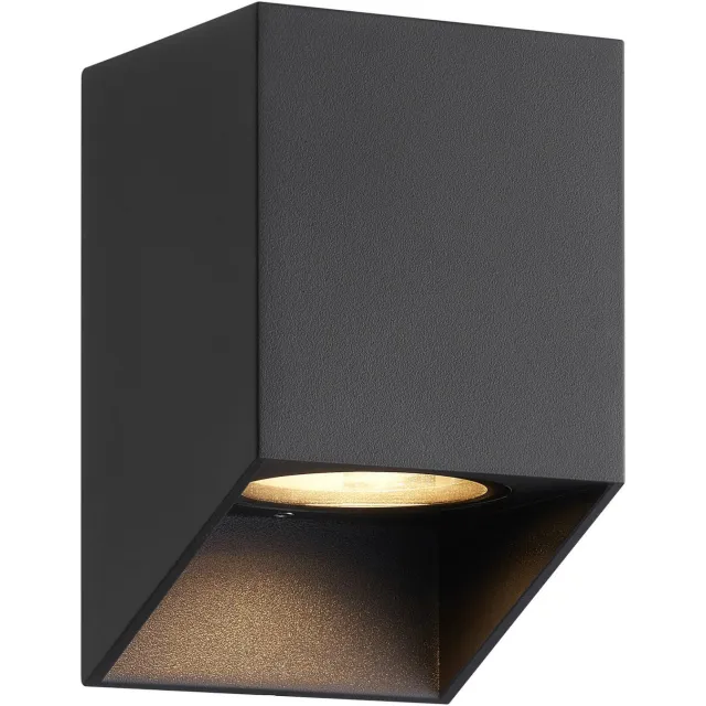 Nordlux wandlamp buiten Nico - vierkant - zwart