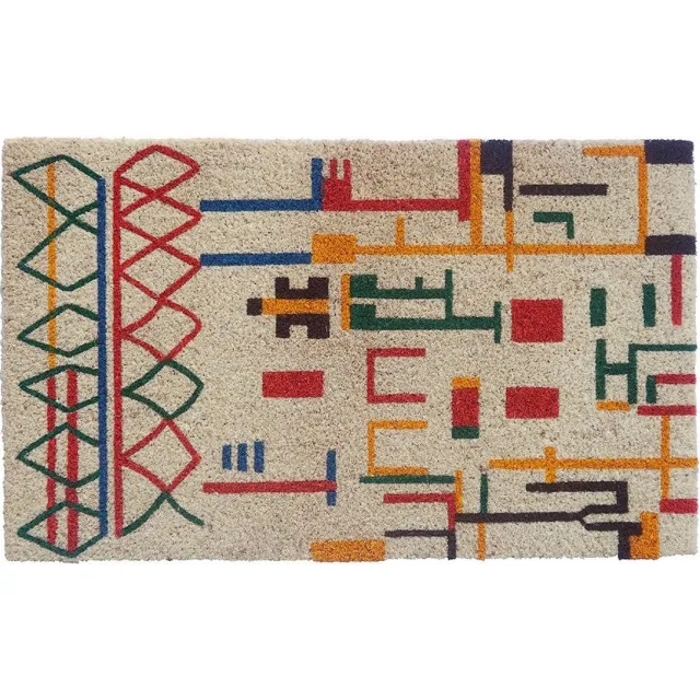 Bazardeluxe Deurmat Tribal - Kokosmat - 75x45cm - Multi