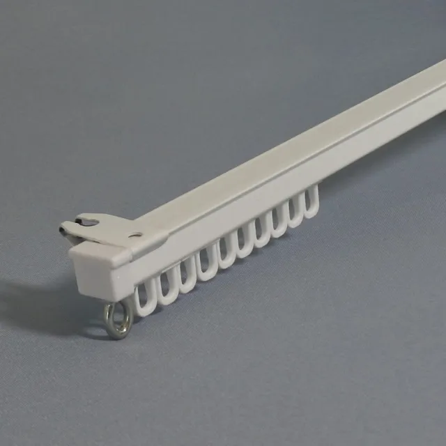 G&V Kant en klare aluminium gordijnrails (U-Rails) 100cm wit