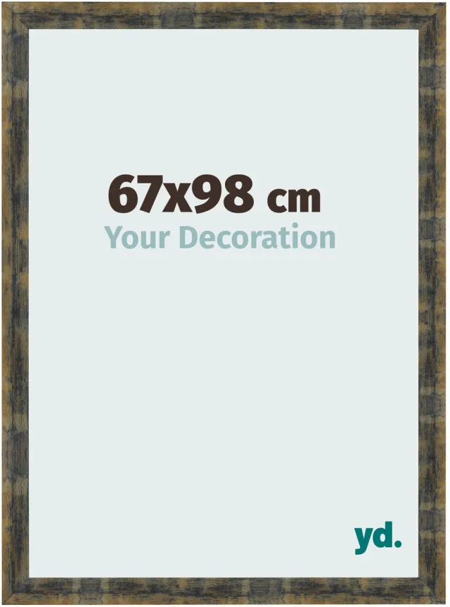 yd. Your Decoration - Fotolijst 67x98 cm - MDF - Blauw Goud Gemeleerd - Pisa