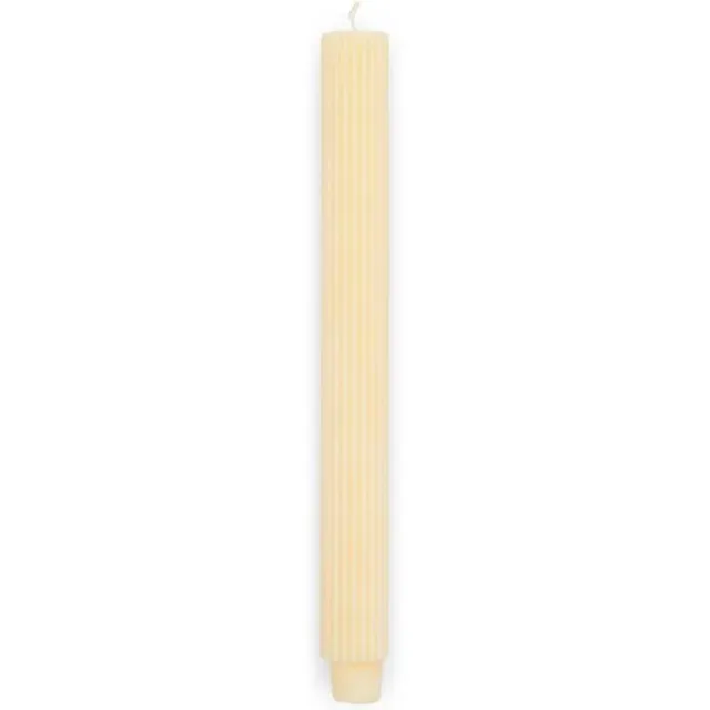 Riviera Maison Rivièra Maison Rib Dinner Candle Yellow 2 pcs set van 4 Geel