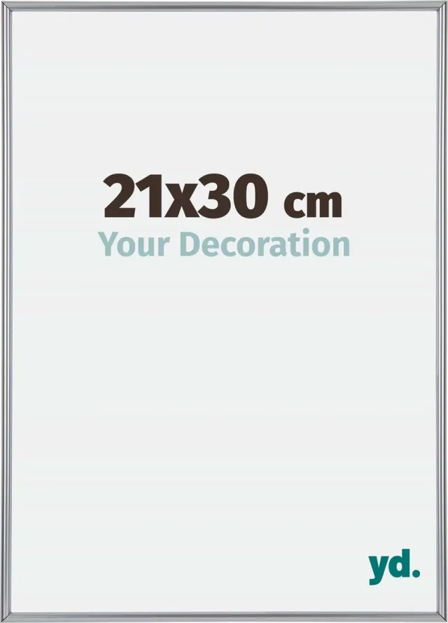 yd. Your Decoration - Fotolijst 21x30 cm - Kunststof - Zilver Hoogglans - Annecy