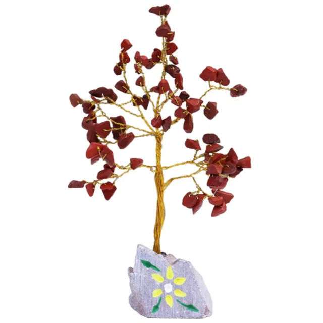 AW Gifts Rode Jaspis Edelsteenboom - 80 Stenen Multi Colour