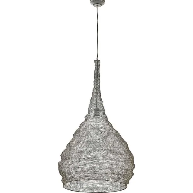 Mica Decorations lennart hanglamp lichtgrijs maat: 95 x 64cm - LICHTGRIJS