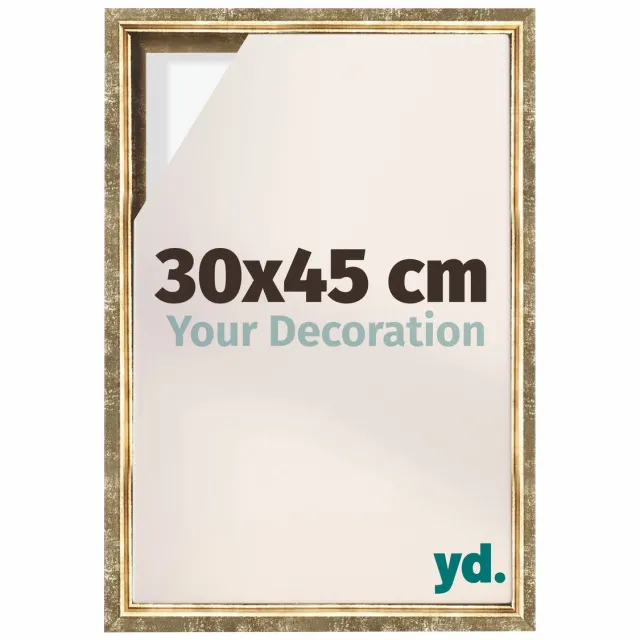 yd. yd, Baklijst 30x45 cm Goud Antiek - Lijst voor Canvasdoek - MDF Lyon