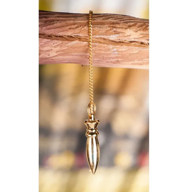 BERK Karnak pendel messing verguld 40 mm Zwart