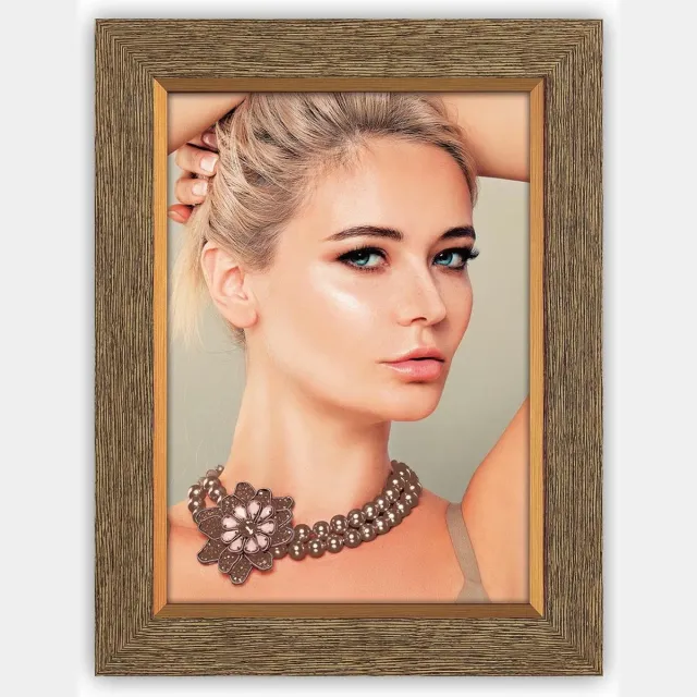 Zep Kunststof fotolijst Quentin bruin voor foto formaat 13x18 - ZRB57
