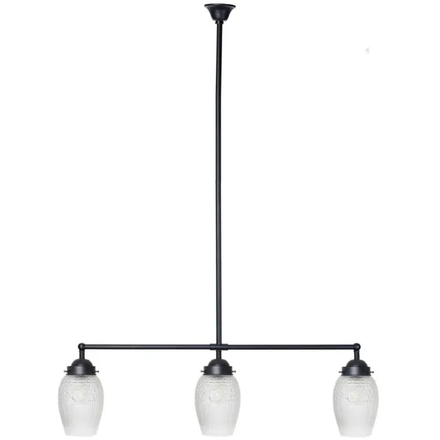 Coloured by Art Moonlight T-lamp 3 lichts Flower Yard Geëtst - Art Deco Trade Zwart