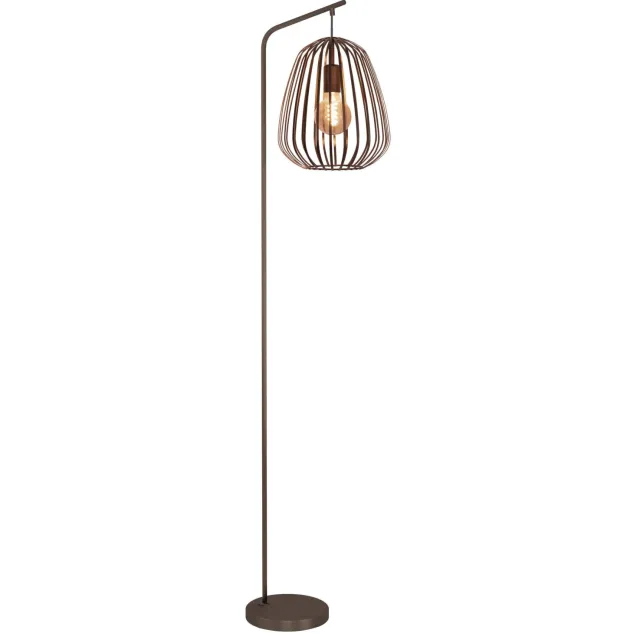 EGLO Espinal Vloerlamp - E27 - H 170 cm - Brons - Staal Brons;