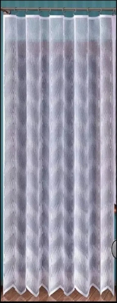 Wisan Xenia jacquard vitrage Gordijn 150x 250 cm - Curtains - hoogwaardig jacquardgordijn- wit- 150 x 250 cm