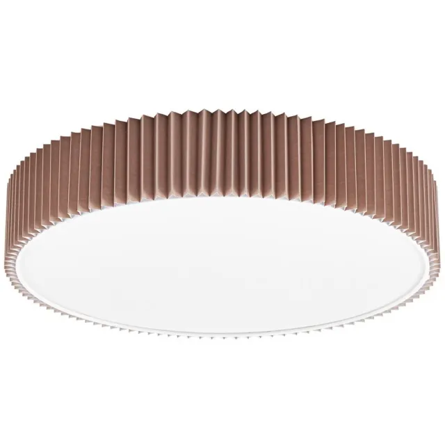 Lindby plafondlamp - 3lichts - Metaal, textiel, kunststof (PC) - H: 10 cm - E27 - taupe, wit
