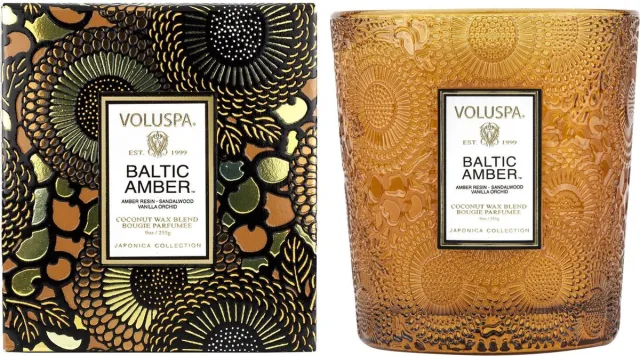 Voluspa Geurkaars - Baltic Amber Classic Candle Oranje