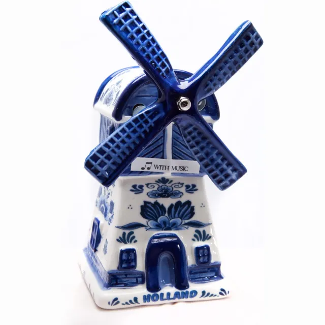 Matix Delfts Blauwe muziek molen - Matix - Tulpen uit Amsterdam - Typisch Hollands cadeau