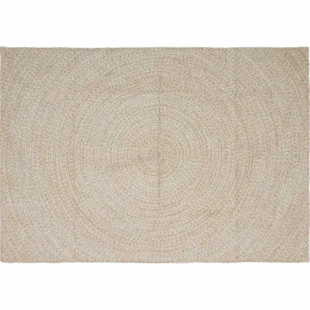 vidaXL Gebied - Tapijt - Natuurlijk - en - Wit - 240 - x - 340 - cm - Jute Natuurlijk en Wit