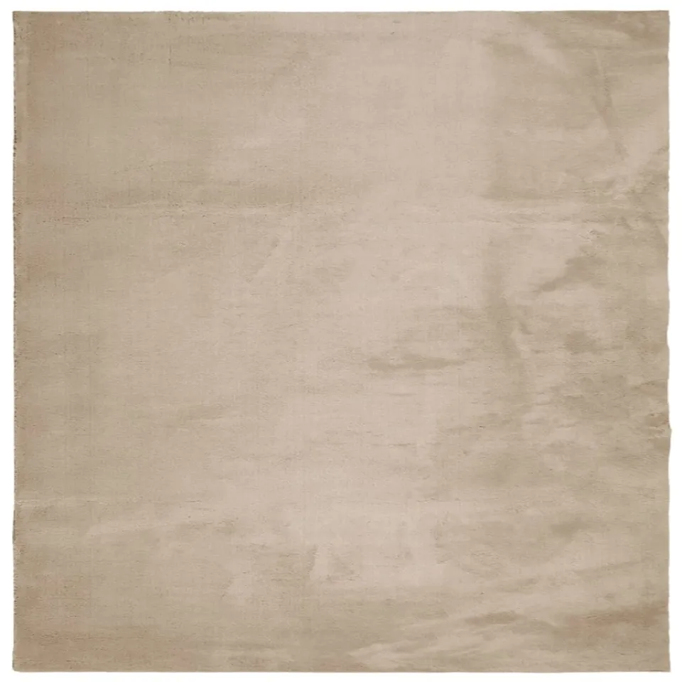 vidaXL Vloerkleed HUARTE laagpolig zacht wasbaar 120x120cm zandkleurig, foto 3