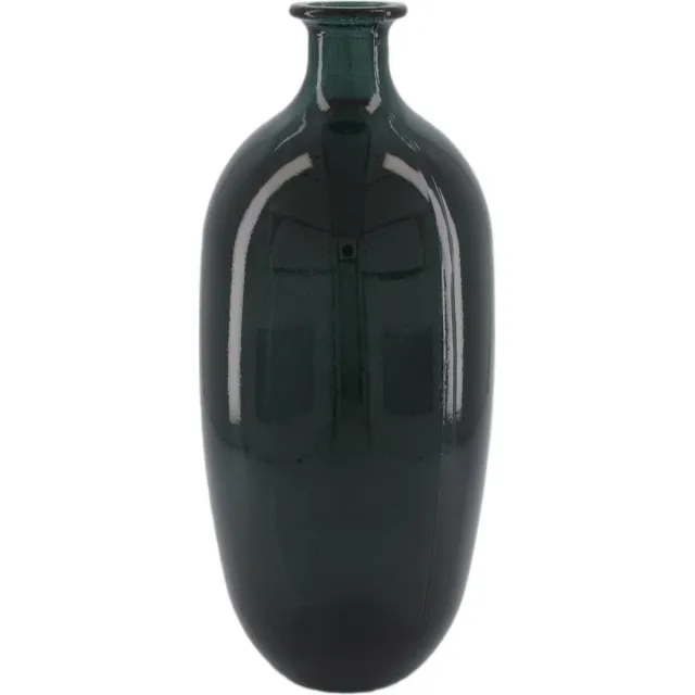 Dijk Natural Collections Vaas gerecycled glas-Blauw-16x38
