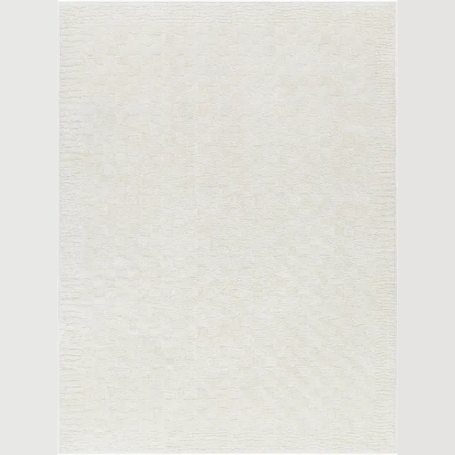 Surya Ekta vloerkleed modern scandinavisch schaakbordpatroon wit