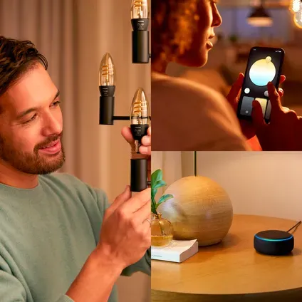 Philips Hue Ledfilamentlamp Kaars E14 4,6w 2 Stuks Goud
