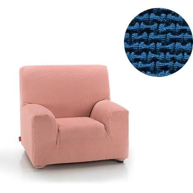 Belmarti Fauteuilhoes Milan 70cm tot 110cm breed Blauw - Premium bi-stretch stof - horizontaal en verticaal rekbaar - antistatisch en ademend katoen