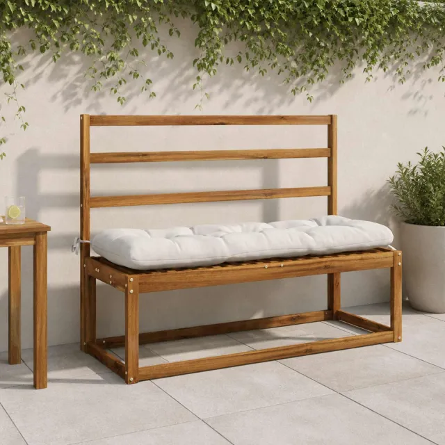 vidaXL Bankkussen VIANEN 100% Polyester Wit 100 x 40 x 12 cm