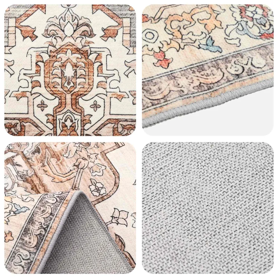 vidaXL Vloerkleed ORIZ Bruin 200 x 280 cm 100% polyester, foto 4