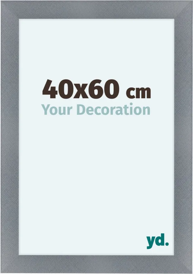 yd. Your Decoration - Fotolijst 40x60 cm - MDF - Aluminium Geborsteld - Como