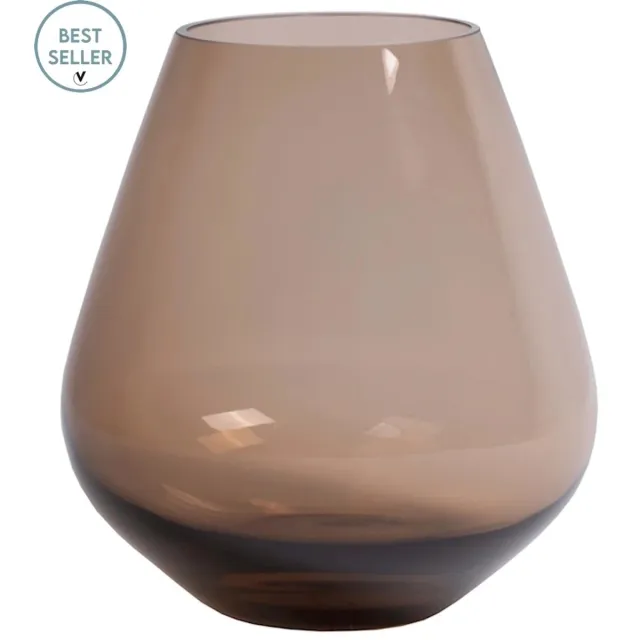 Vase The World Luxe vaas Tasman | Taupe | Small | Ø20 x H22 cm