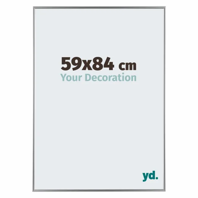 yd. Your Decoration - Fotolijst 59x84 cm - Kunststof - Zilver Hoogglans - Evry