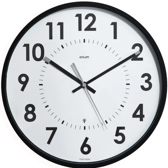 Cep Orium Abyliss radiografische wandklok, quartz, stil, zwart