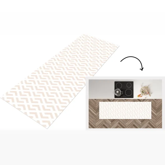 KitchenYeah Keukenloper - Loper keuken - Abstract - Patronen - Design - Lijn - Keukenloper vinyl multicolor